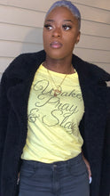 Wake, Pray & Slay Rhinestone Bling Tee