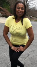 Wake, Pray & Slay Rhinestone Bling Tee